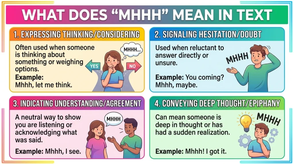 What Does “Mhhh” Mean in Text