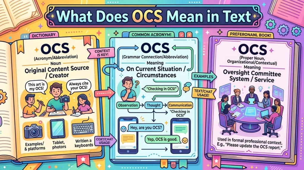 What Does OCS Mean in Text