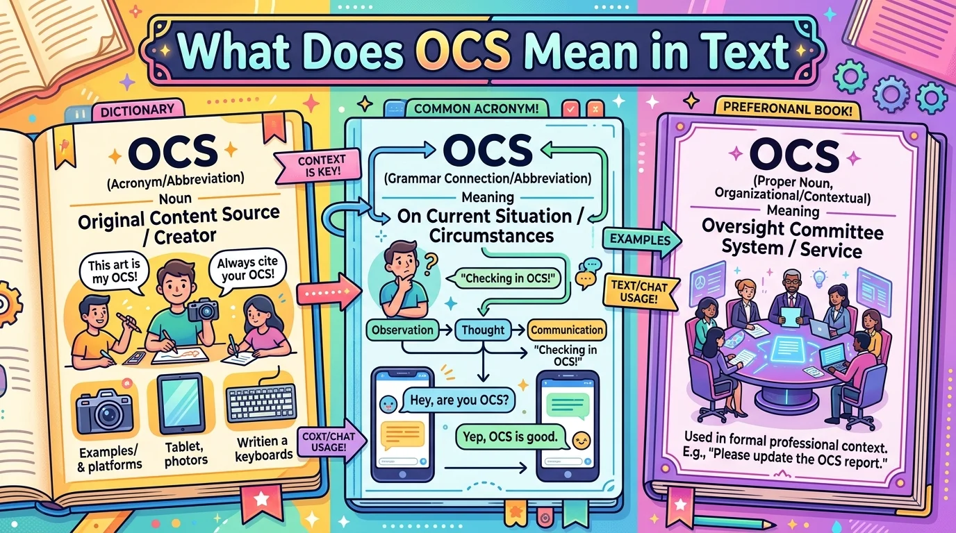 What Does OCS Mean in Text