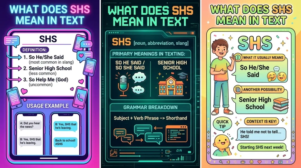 What Does SHS Meaning