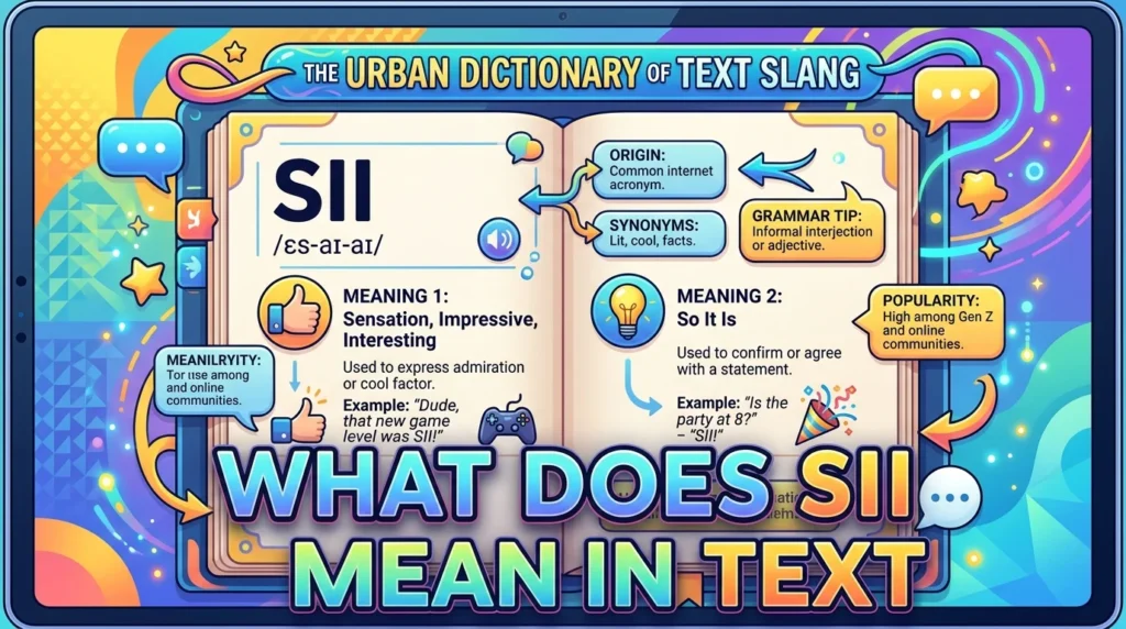 What Does SII Meaning