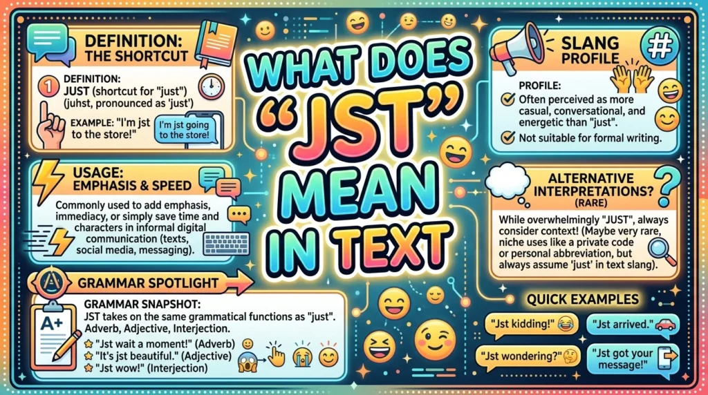 What Does “jst” Meaning