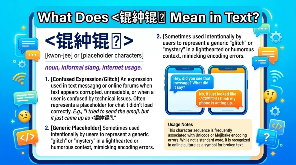 What Does 锟絁锟� Meaning
