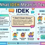 What IDEK Mean in Text