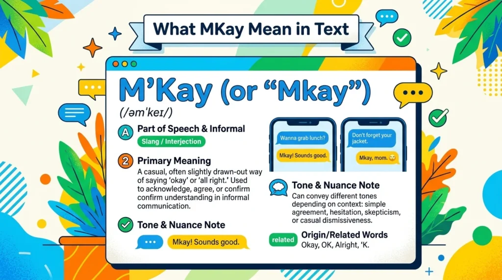 What MKay Mean in Text