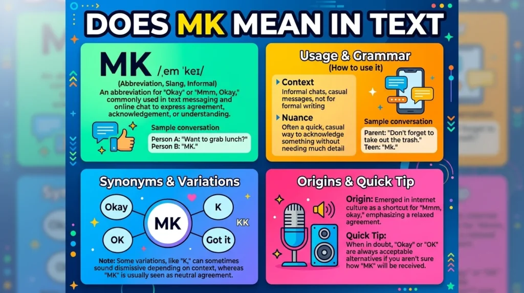 Does MK Meaning