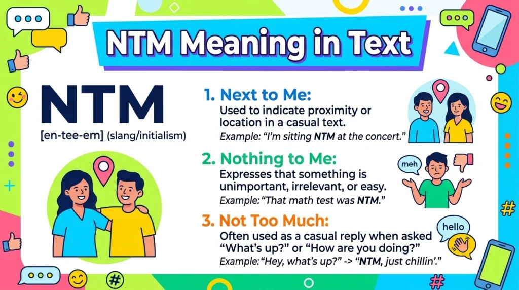 NTM Meaning in Text