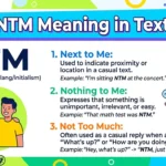 NTM Meaning in Text