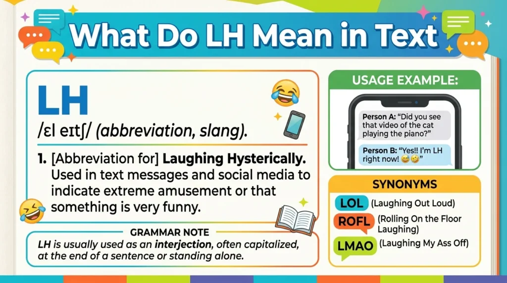 What Do LH Mean in Text