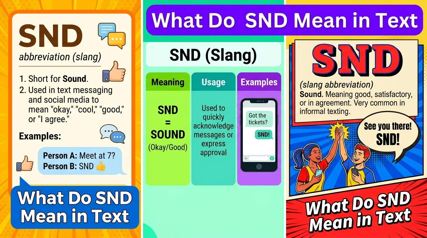 What Do SND Mean in Text