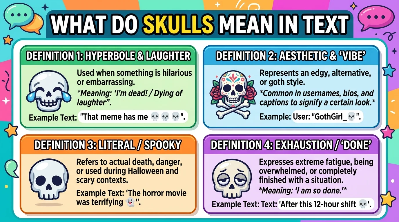 What Do Skulls Mean in Text