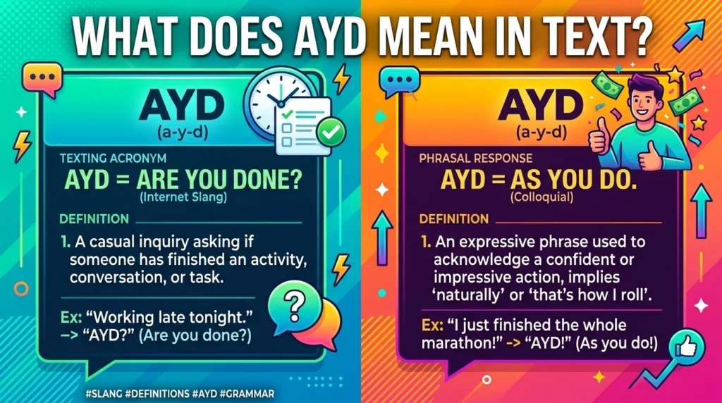 What Does AYD Mean in Text