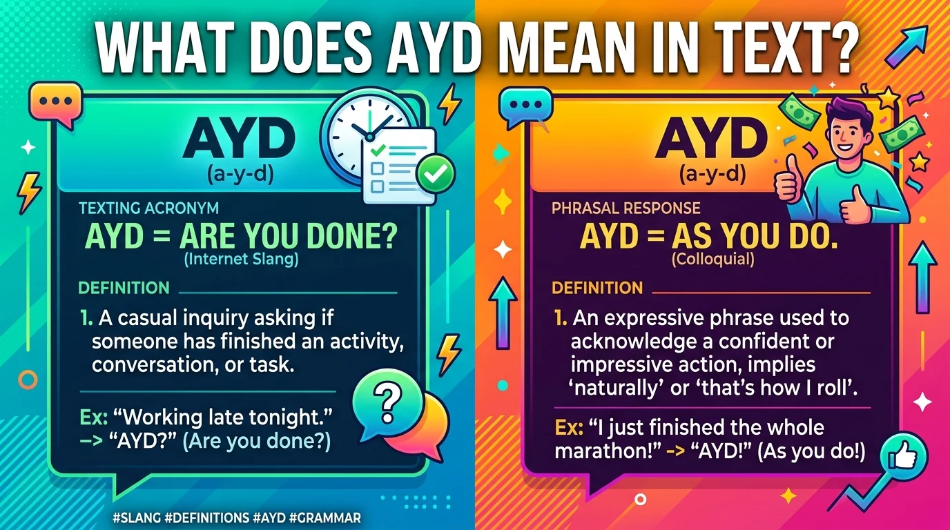 What Does AYD Mean in Text