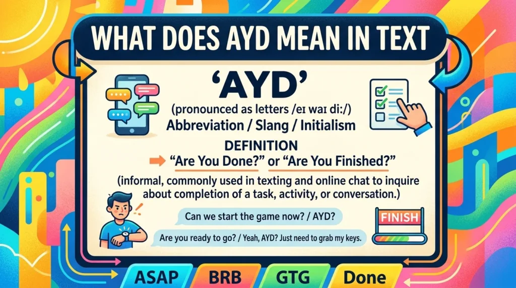 What Does AYD Meaning