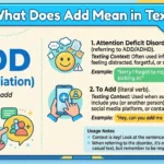 What Does Add Mean in Text