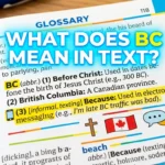 What Does BC Mean in Text