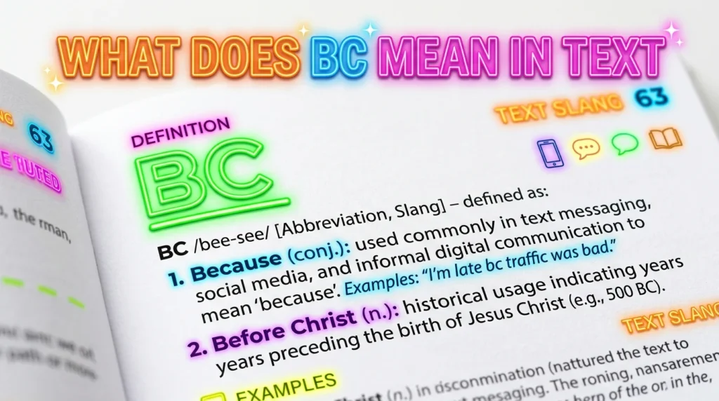 What Does BC Meaning