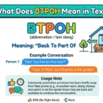 What Does BTPOH Mean in Text