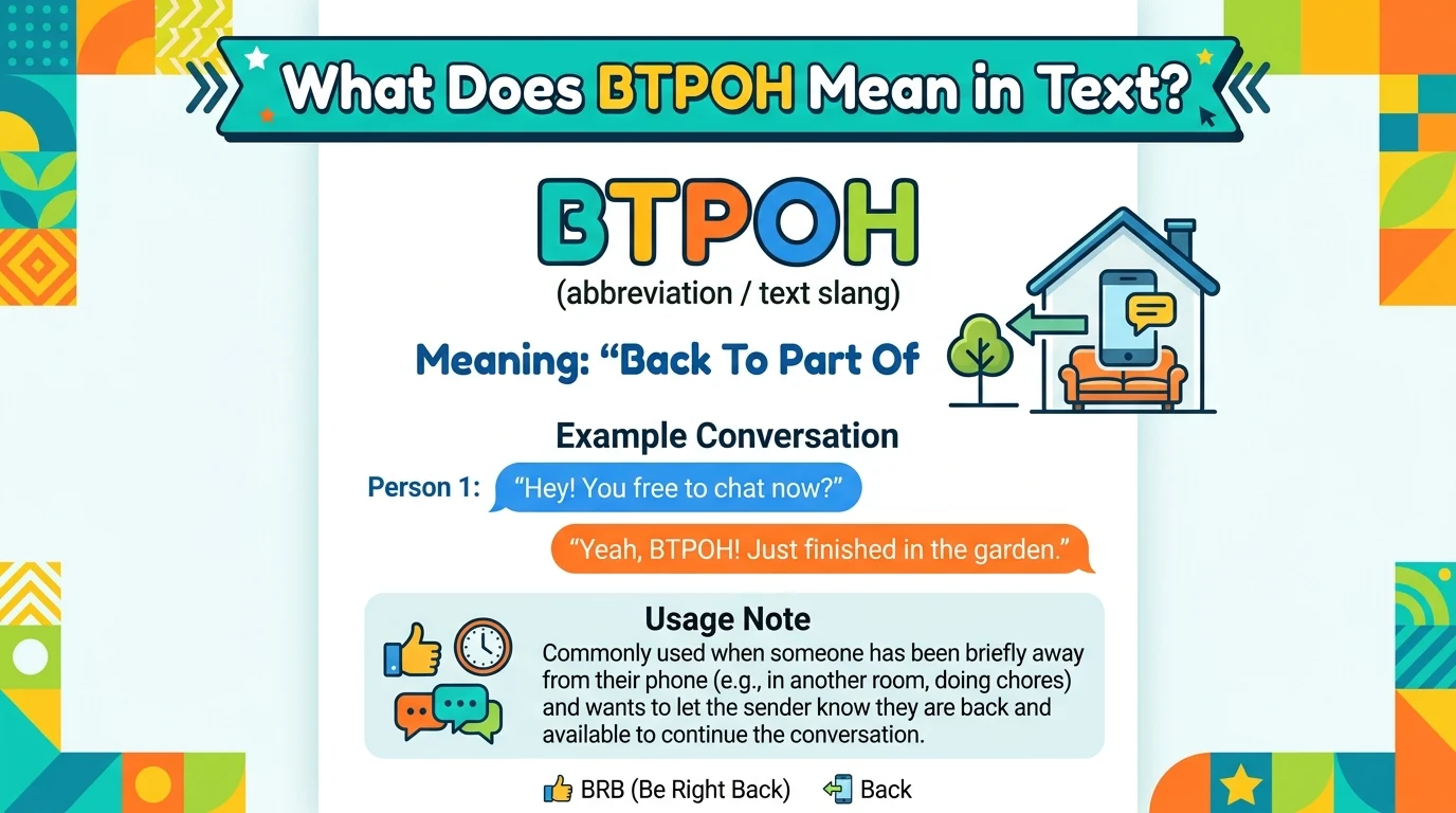 What Does BTPOH Mean in Text