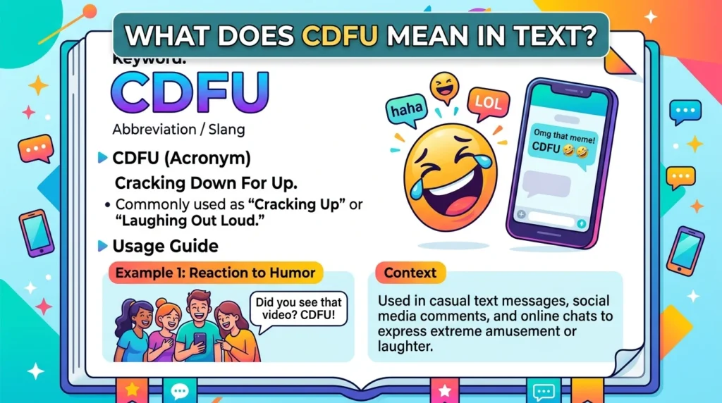 What Does CDFU Mean in Text