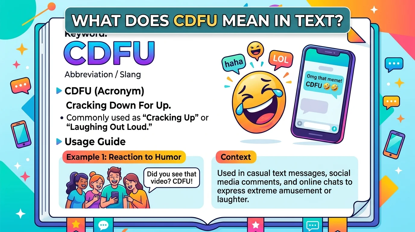 What Does CDFU Mean in Text