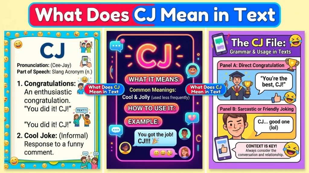 What Does CJ Mean in Text
