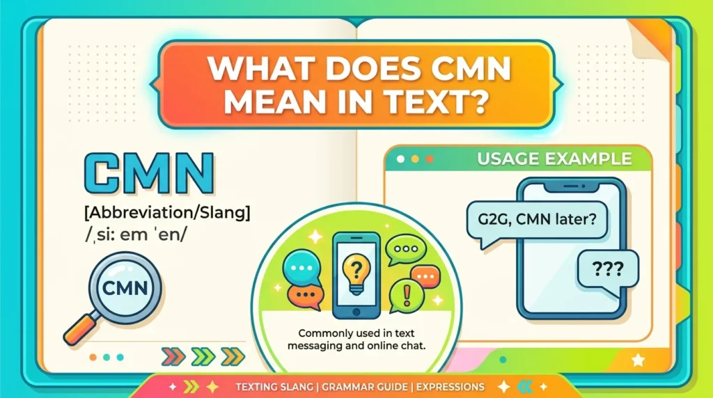 What Does CMN Mean in Text