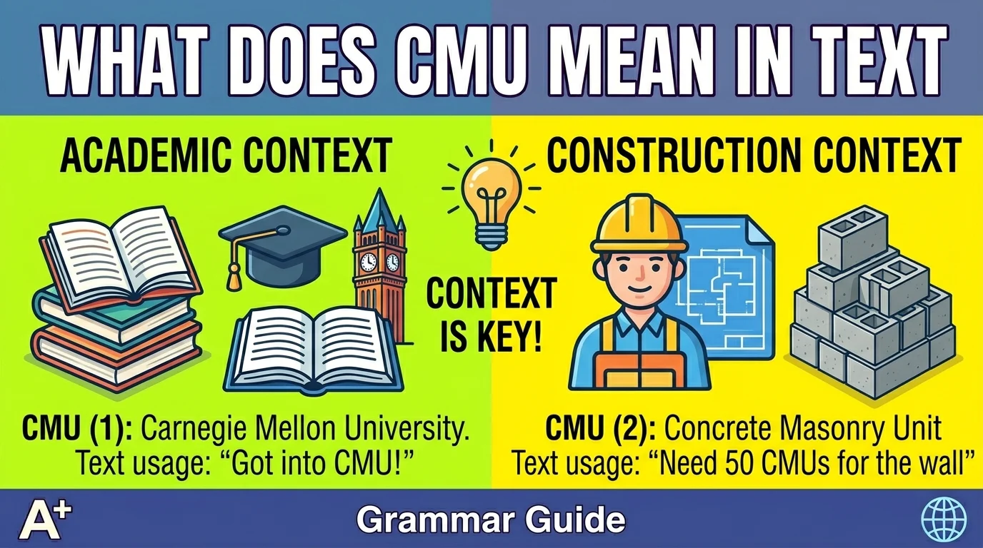 What Does CMU Mean in Text