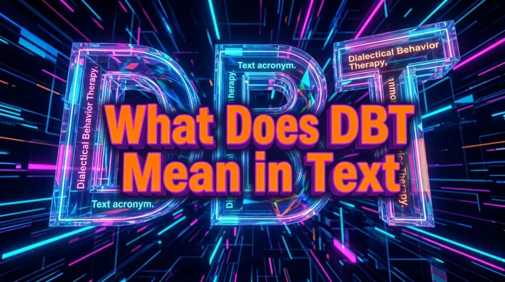 What Does DBT Meaning