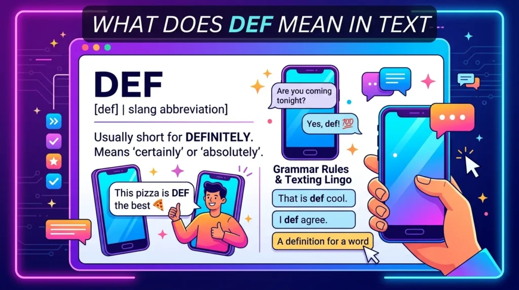 What Does DEF Meaning
