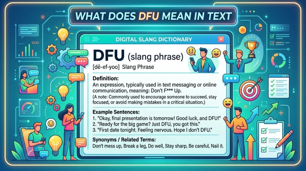 What Does DFU Meaning