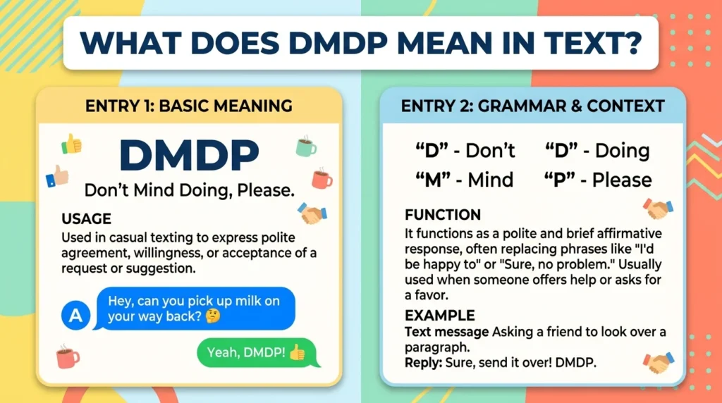 What Does DMDP Mean in Text