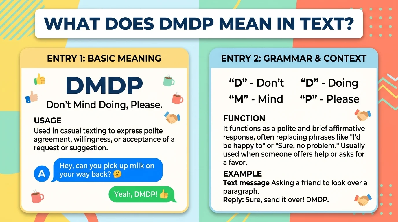 What Does DMDP Mean in Text