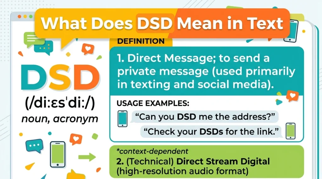 What Does DSD Mean in Text