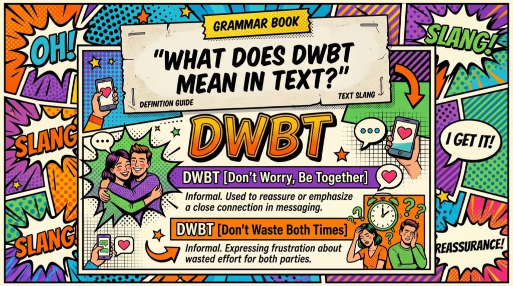 What Does DWBT Mean in Text