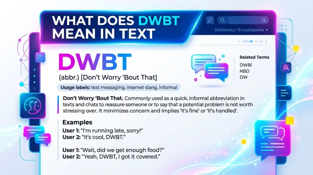 What Does DWBT Meaning