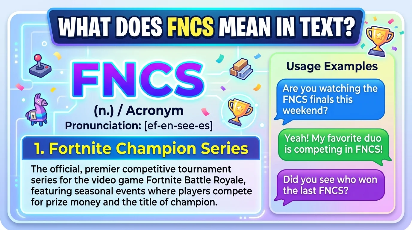 What Does FNCS Mean in Text