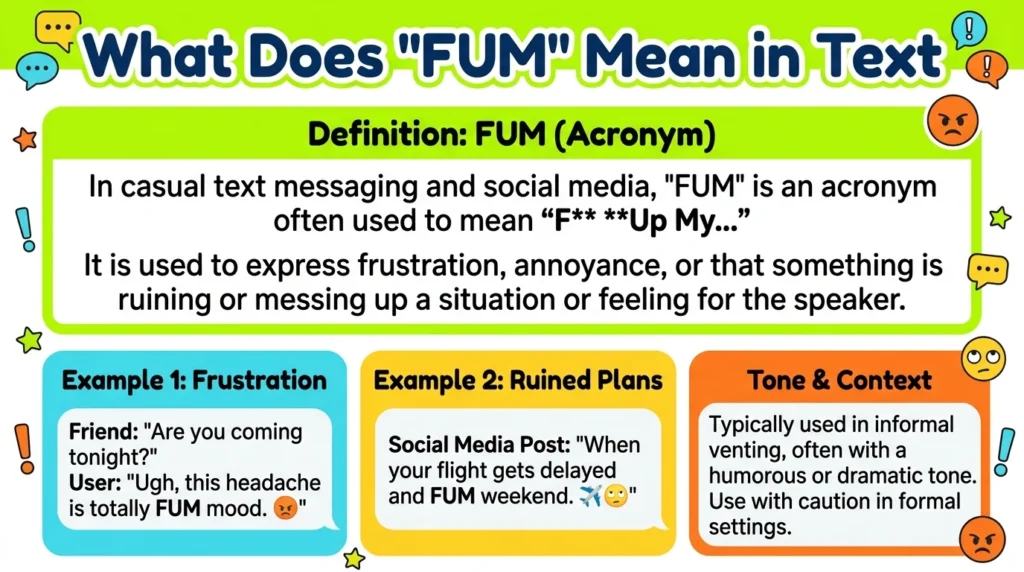 What Does “FUM” Mean in Text