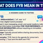 What Does FYR Mean in Text