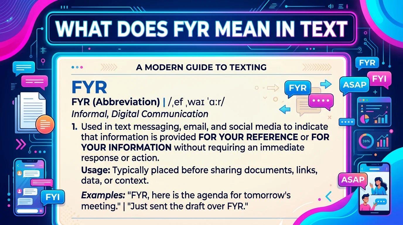 What Does FYR Mean in Text