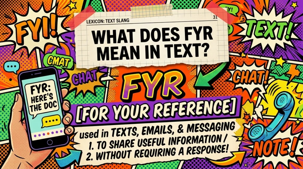 What Does FYR Meaning