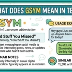 What Does GSYM Mean in Text