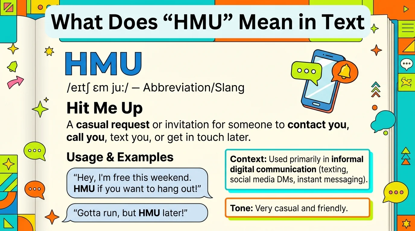 What Does “HMU” Mean in Text