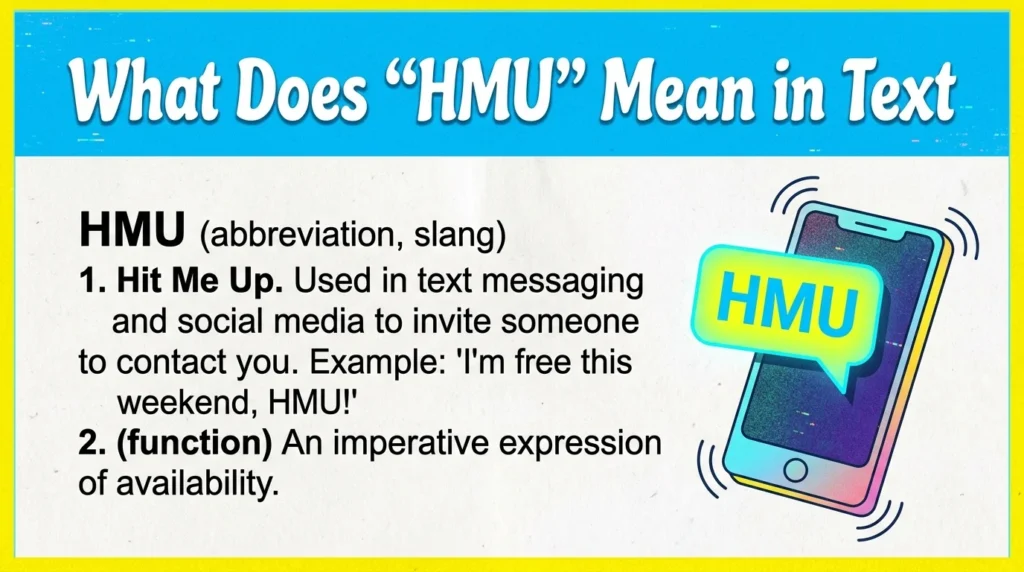 What Does “HMU” Meaning