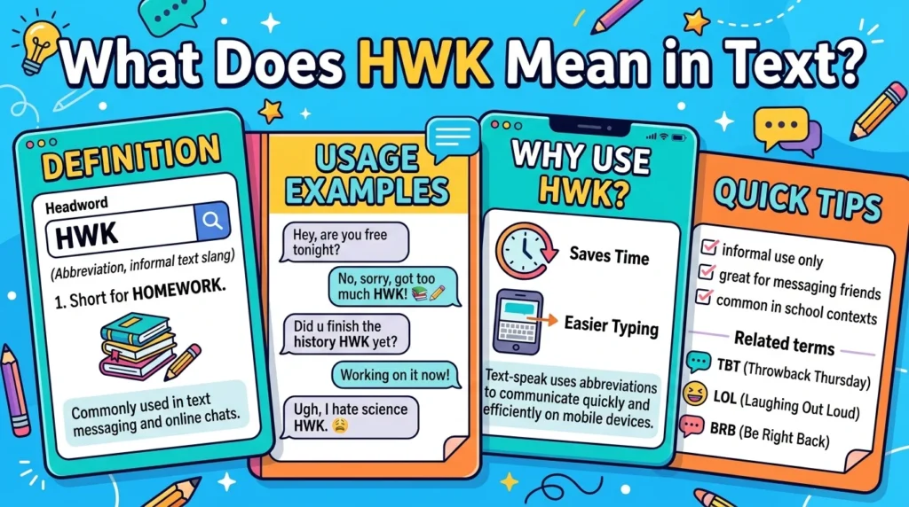 What Does HWK Mean in Text