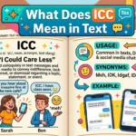 What Does ICC Mean in Text