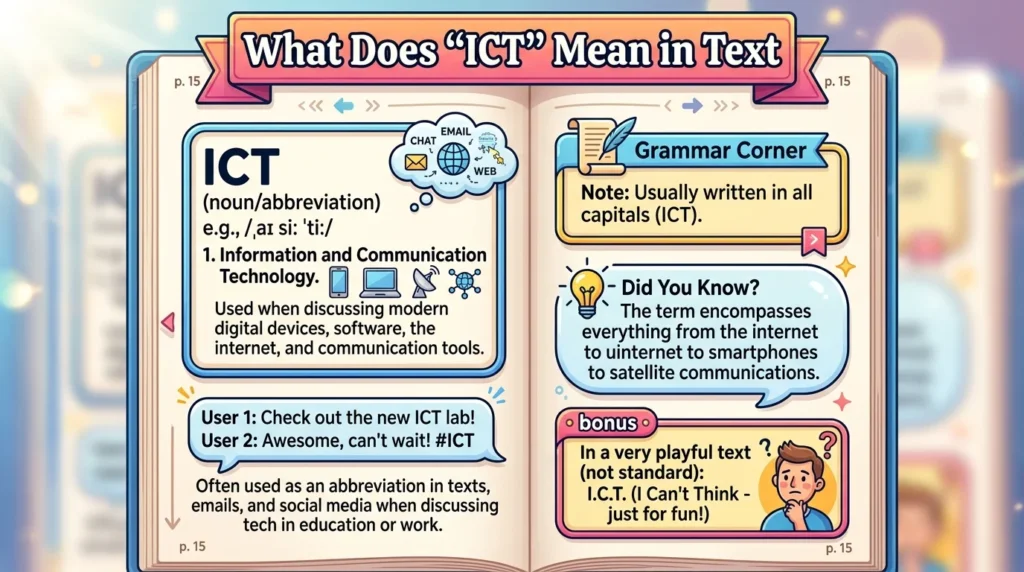 What Does “ICT” Meaning