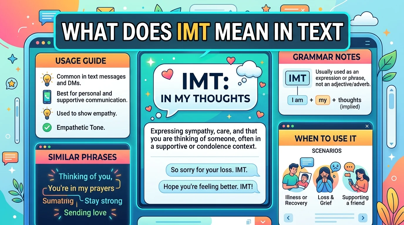 What Does IMT Mean in Text