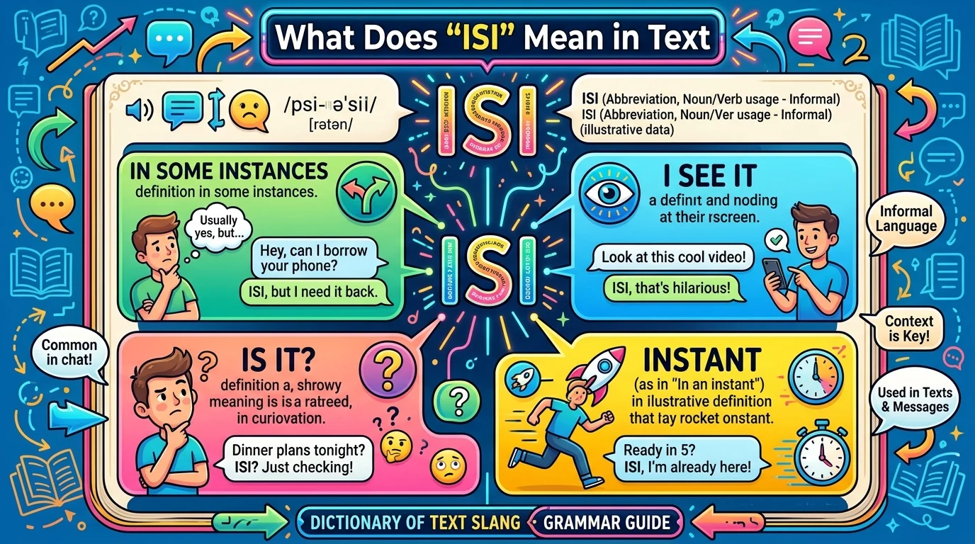 What Does “ISI” Mean in Text