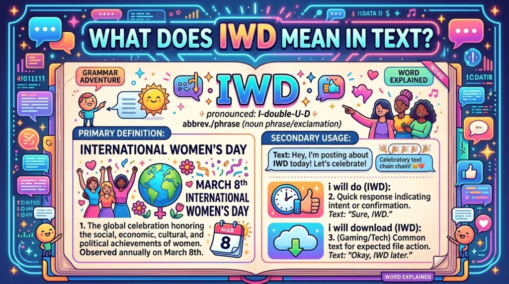 What Does IWD Meaning